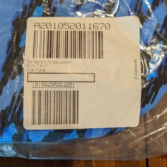 🆕NWT BOB MACKIE WEARABLE ART FANTASY LEOPARD - BLUE - XL - Picture 7 of 8